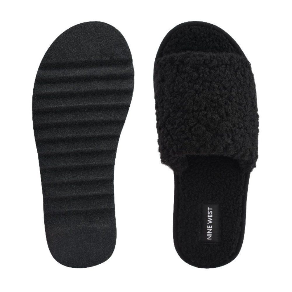Nine West Fuzzie Cozy Slide Sandals